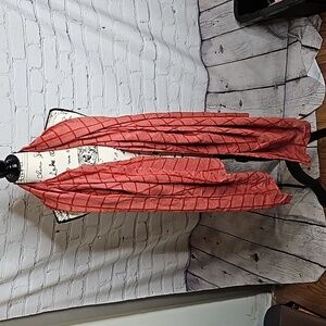 RVCA Brick Red Window Pane Lightweight Blanket Scarf